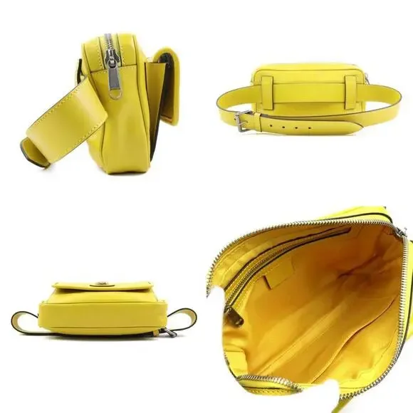 GUCCI Yellow Leather Fanny Pack - Picture 2 of 5